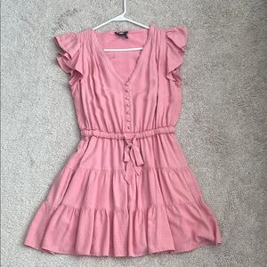 Paige Pink Ruffle Dress